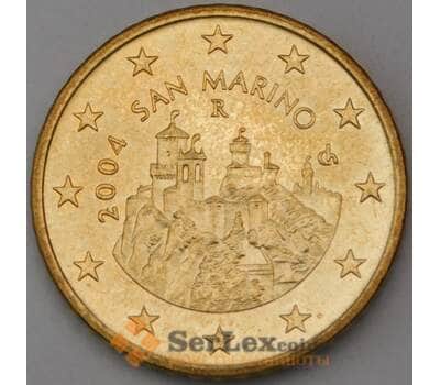 Монета Сан-Марино 50 евроцентов 2004 BU из набора арт. 28749