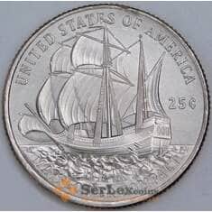 США 25 центов 2026 UNC Мэйфлауэрское соглашение двор P арт. 55870