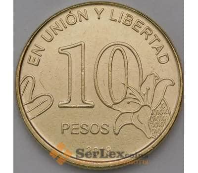 Монета Аргентина 10 песо 2018 UC4 UNC арт. 31222