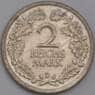 Германия 2 марки 1926 D КМ45 XF  арт. 41588