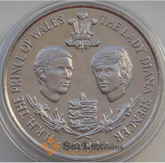Гернси 25 пенсов 1981 КМ36 BU Королевская Свадьба арт. 14315