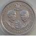 Монета Гернси 25 пенсов 1981 КМ36 BU Королевская Свадьба арт. 14315
