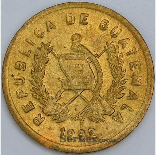 Гватемала 1 сентаво 1992 КМ275 aUNC арт. 57569 Гватемала 1 сентаво 1992 КМ275 aUNC арт. 57569