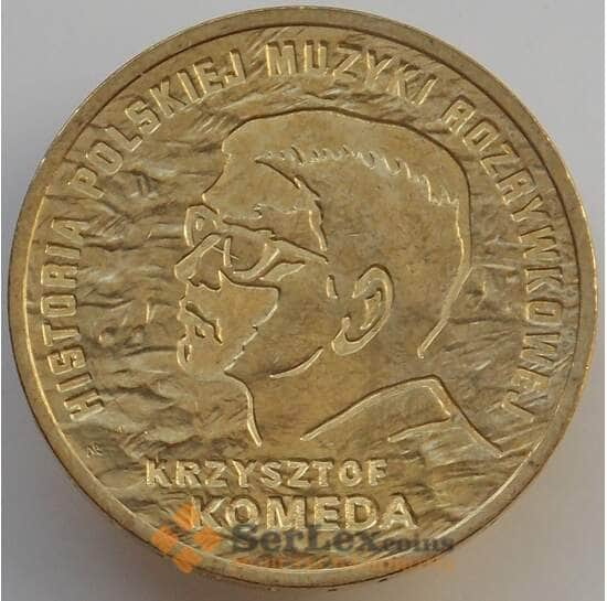 Польша 2 злотых 2010 Y727 UNC Кшиштоф Комеда арт. 14215