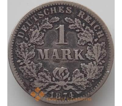 Монета Германия 1 марка 1874 F КМ7 VF арт. 12151