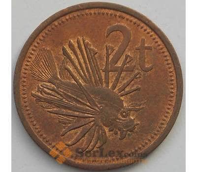 Монета Папуа- Новая Гвинея 2 тойя 1990 КМ2 AU (J05.19) арт. 16983