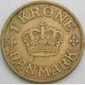 Дания 1 крона 1935 КМ824 VF  арт. 49548