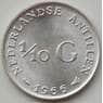Нидерландские Антильские острова 1/10 гульдена 1966 КМ3 UNC арт. 14104