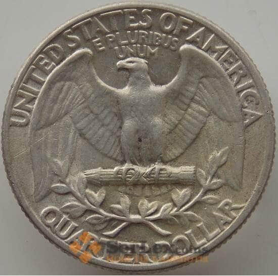 США 25 центов квотер 1944 KM164 XF арт. 12271