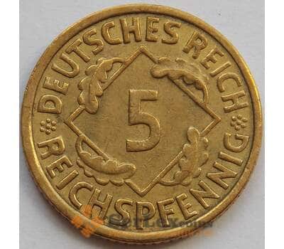 Монета Германия 5 пфеннигов 1936 А КМ39 XF (J05.19) арт. 15036