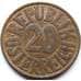 Монета Австрия 20 грошей 1950-1954 КМ2877 VF арт. 6553