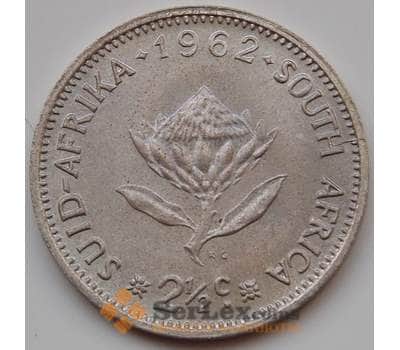 Монета Южная Африка ЮАР 2 1/2 цента 1962 КМ58 Proof арт. 8254