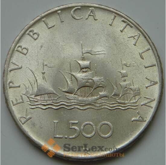 Италия 500 лир 1966 КМ98 UNC арт. 8251