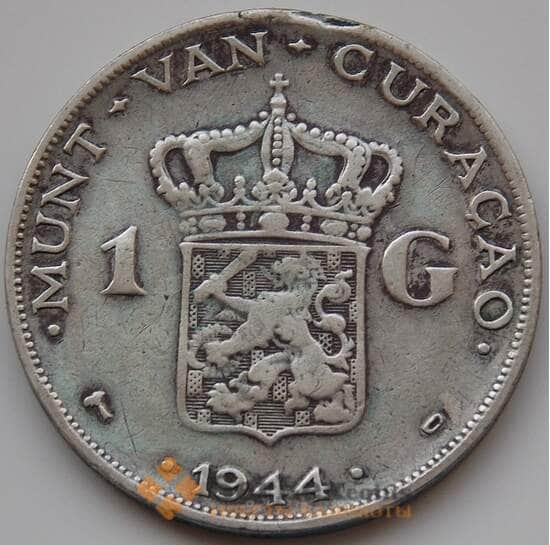 Кюрасао 1 гульден 1944 КМ45 VF- арт. 8260