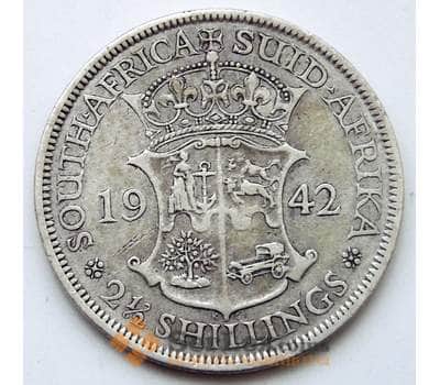 Монета Южная Африка ЮАР 2 1/2 шиллинга 1942 КМ30 VF арт. 8272