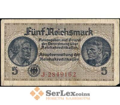 Банкнота Германия 5 марок 1940 РR138 VF арт. 26090