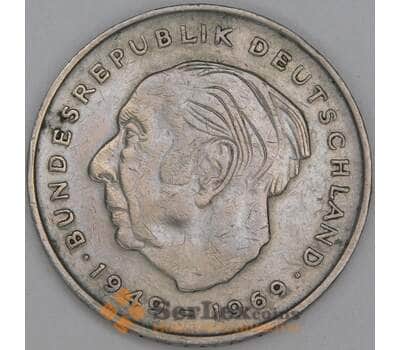 Германия 2 марки 1976 D КМA127 VF Теодор Хойс арт. 54936