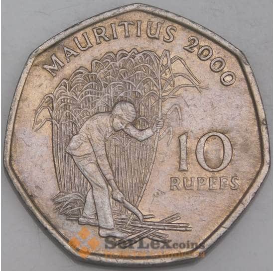 Маврикий монета 10 рупий 2000 КМ61 XF арт. 14024