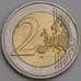 Франция 2 евро 2012 10 лет евро наличными КМ1846 UNC арт. 46782