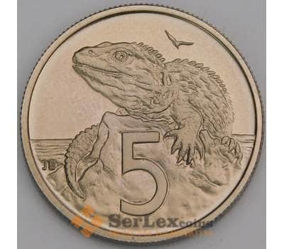 Новая Зеландия 5 центов 1982 КМ34 Proof арт. 46598