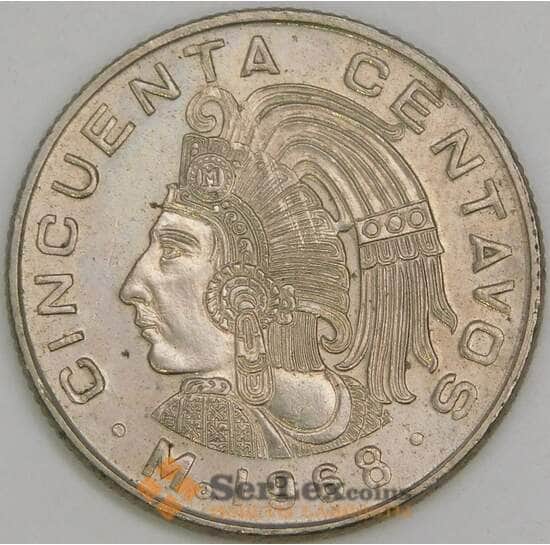 Мексика 50 сентаво 1968 КМ451 XF арт. 56367
