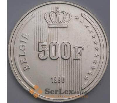Монета Бельгия 500 франков 1990 КМ178 BU Belgie Короля Бодуэн арт. 39909