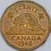Канада 5 центов 1942 КМ39 aUNC арт. 57264