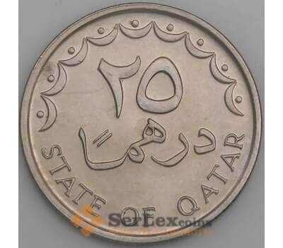 Катар монета 25 дирхамов 1993 КМ4 UNC арт. 45116