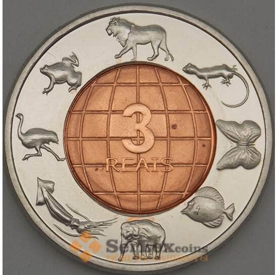 Кабинда 3 реала 2011 UNC (n17.19) арт. 21559