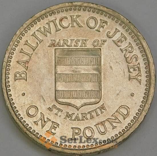 Джерси 1 фунт 1987 КМ71 XF Сент-Мартин арт. 54987