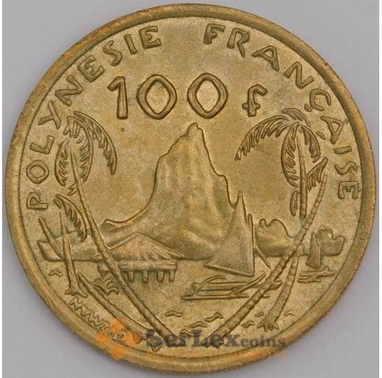 Французская Полинезия монета 100 франков 2009 КМ14а AU арт. 43933