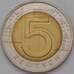 Монета Польша 5 злотых 2015 Y284 UNC арт. 36921