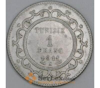 Тунис 1 франк 1911 КМ238 VF арт. 55214