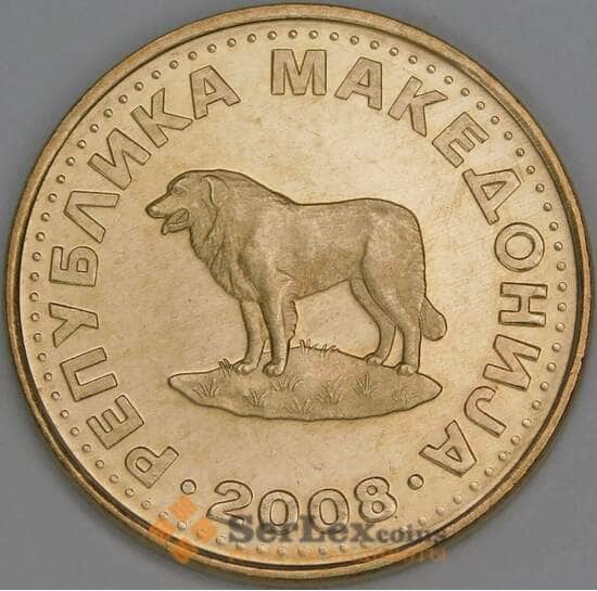 Македония 1 денар 2008 КМ2 UNC арт. 53430