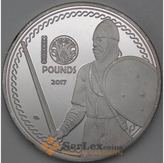Мерсия 10 фунтов 2017 Prooflike UNUSUAL 38 мм Рыцарь арт. 26299