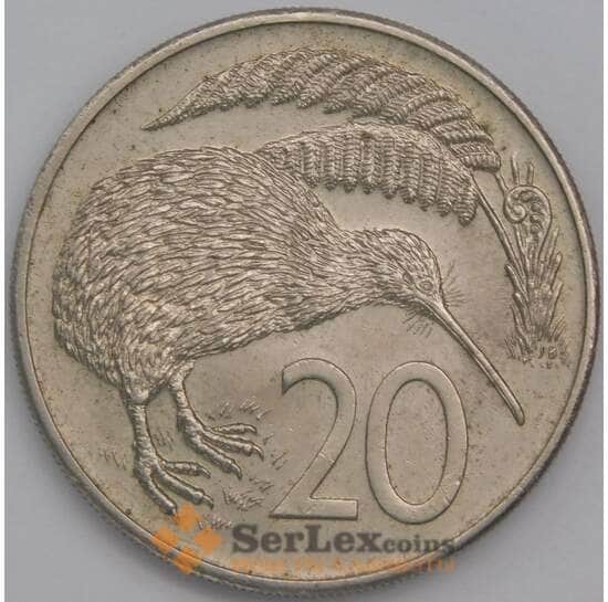 Новая Зеландия монета 20 центов 1983 КМ36.1 XF арт. 42969