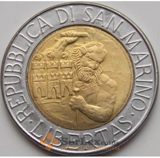 Сан-Марино 500 лир 1994 КМ314 UNC Каменотес Святой Марин арт. 7638