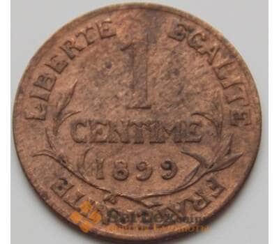 Монета Франция 1 сантим 1899 КМ840 VF арт. 7643