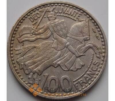Монета Монако 100 франков 1950 КМ133 VF арт. 7645