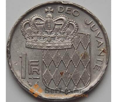 Монета Монако 1 франк 1977 КМ140 F арт. 7648