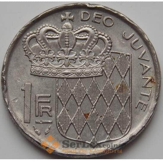 Монако монета 1 франк 1977 КМ140 F арт. 7648 Монако монета 1 франк 1977 КМ140 F арт. 7648