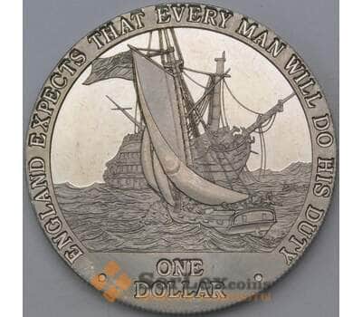 Монета Кука острова 1 доллар 2007 КМ733 BU Корабли арт. 28249