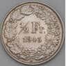 Швейцария 1/2 франка 1943 КМ23 AU арт. 28220