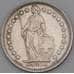 Монета Швейцария 1/2 франка 1943 КМ23 AU арт. 28220