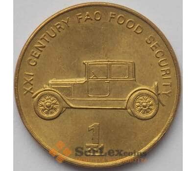 Монета Корея Северная 1 чон 2002 КМ196 UNC Машина  арт. 16879