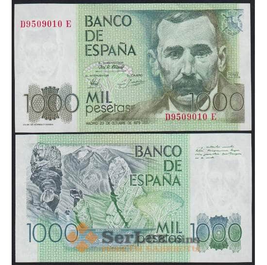 Испания банкнота 1000 песет 1979 Р158 UNC арт. 39614