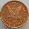Фолклендские острова 2 пенса 1998 КМ3а aUNC арт. 13666