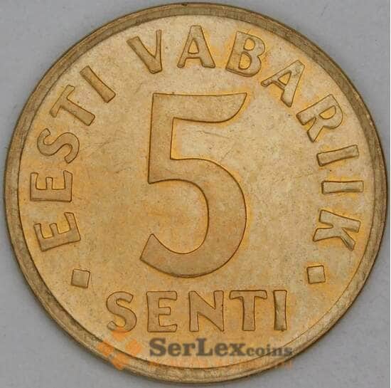 Эстония 5 сенти 1991 КМ21 UNC арт. 54540