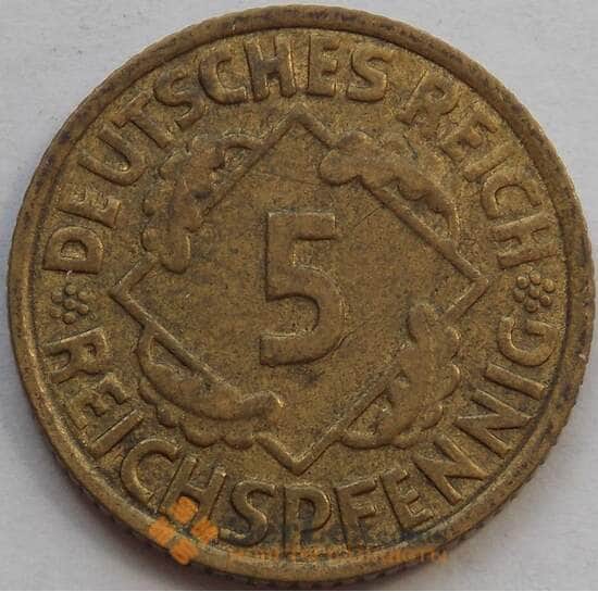 Германия 5 пфеннигов 1935 G КМ39 VF (J05.19) арт. 15050