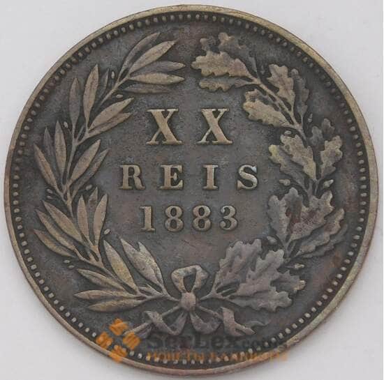Португалия 20 рейс 1883 КМ527 VF арт. 31542